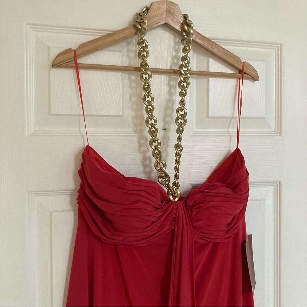 JS Collections Red Strapless Dress - Picture 3 of 12